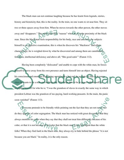 Fanons Fact of Blackness