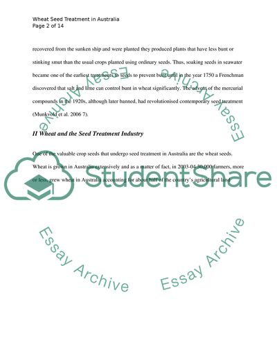 Wheat Seed Treatment in Australia
