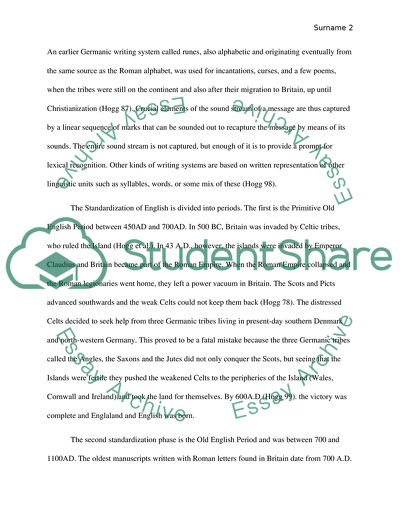 The Beginning of English