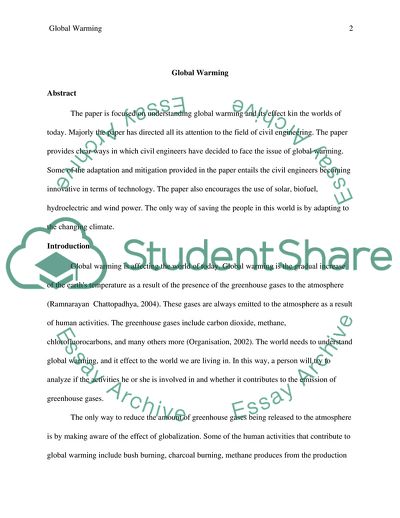 Clear Ways in Which Civil Engineers Have Decided to Face the Issue of Global Warming