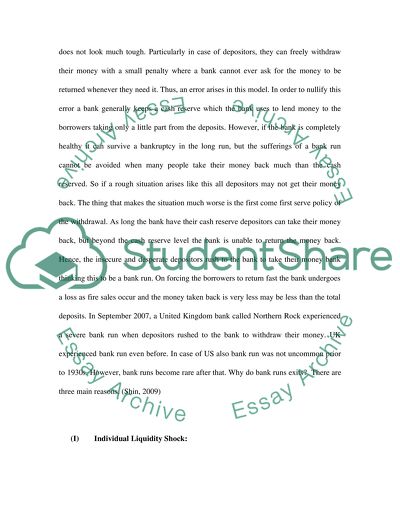 What makes a run on bank When is the government intervention necessary