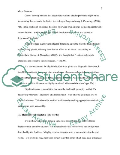 Bipolar Disorder as Part of a Larger Group of Disorders within the DSM-IV Diagnostic Manual
