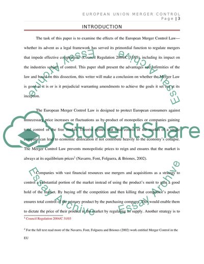 European Union Merger Control