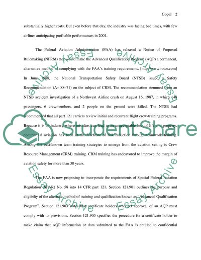 FAAs Advanced Qualification Program (AQP)