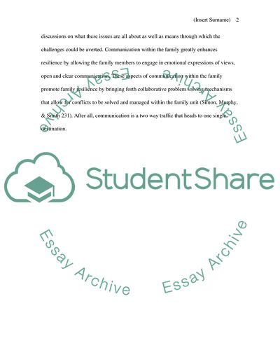 Family communication