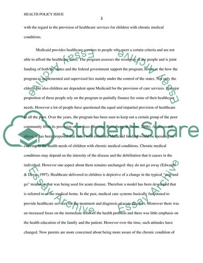 Analysis of the Current Health Policy Issues