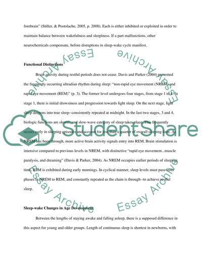 Human Sleep-Wake Cycle