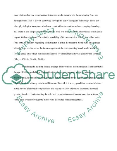 Similarities between cvs and amniocentesis picture