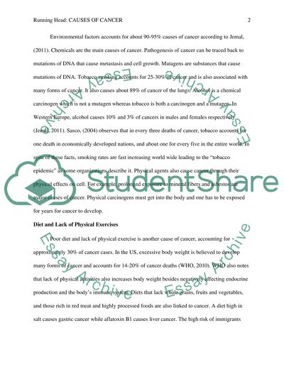 Radiation and Cancer or Causes of Cancer