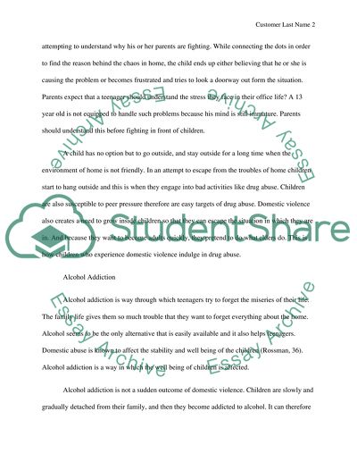 Effects of domestic violence on children