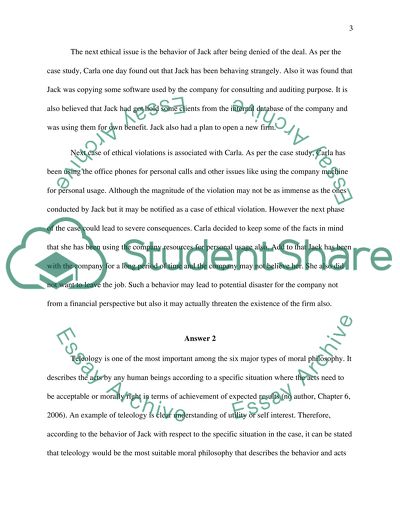 Application of Different Moral Philosophies to Individual Decision Making