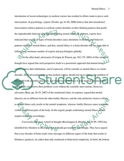 The Existence of Mental Illness