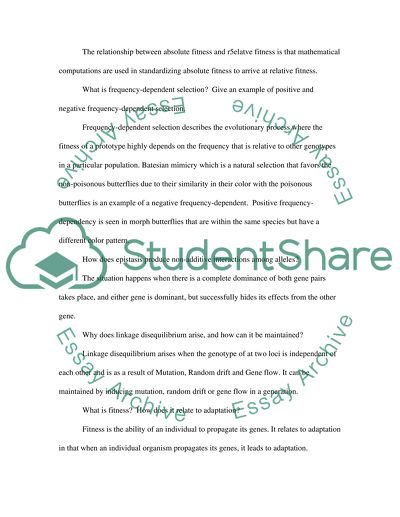 Questions based on evolution and definitions