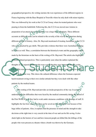 A Casualty Clearing Station