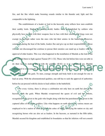 The Epic of Creation