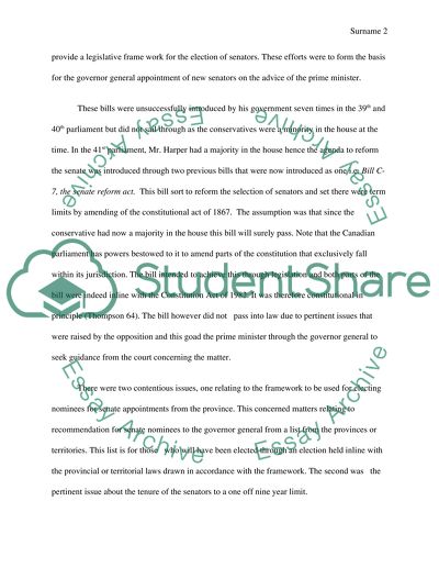 The Federal Parliament of Canada