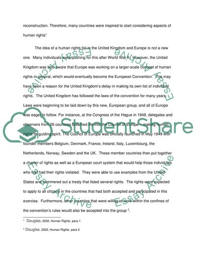 Human Rights Act of 1998