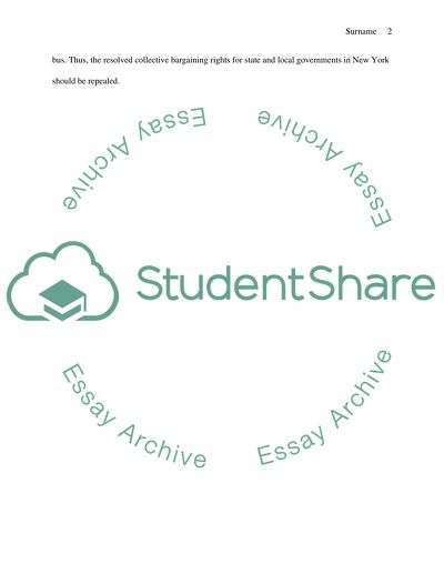 Resolved collective bargaining rights