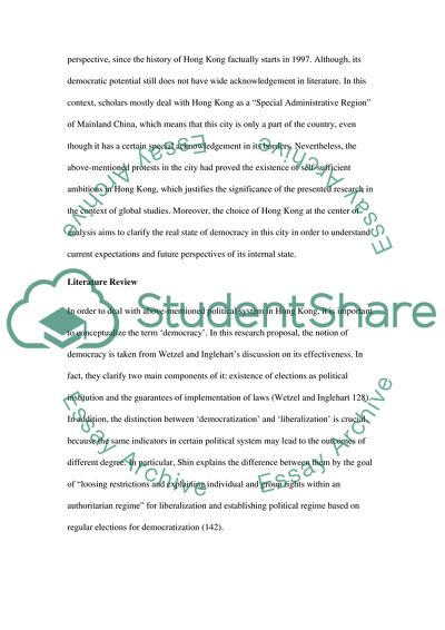 The Issues in Contemporary Hong Kong Policy