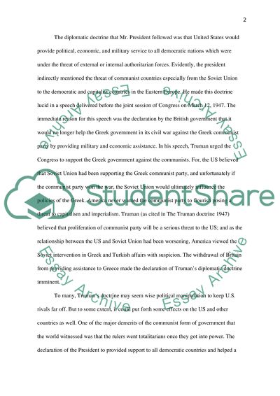 The Cold War and U.S. Diplomacy