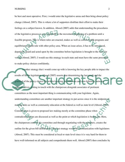 nurse patient ratio essay