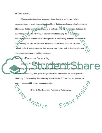 Managing IT outsourcing