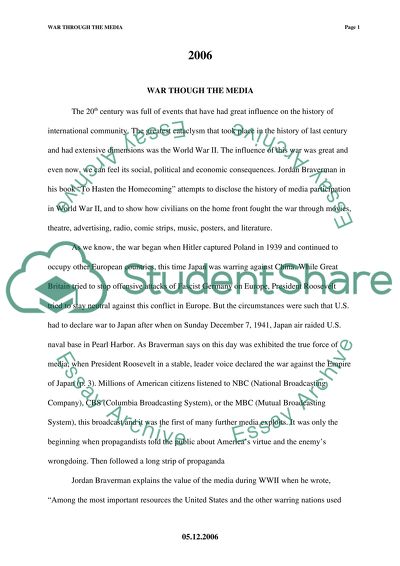 War Through the Media