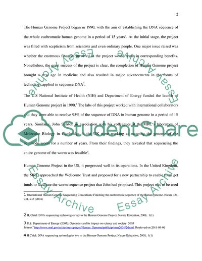 The Human Genome Project