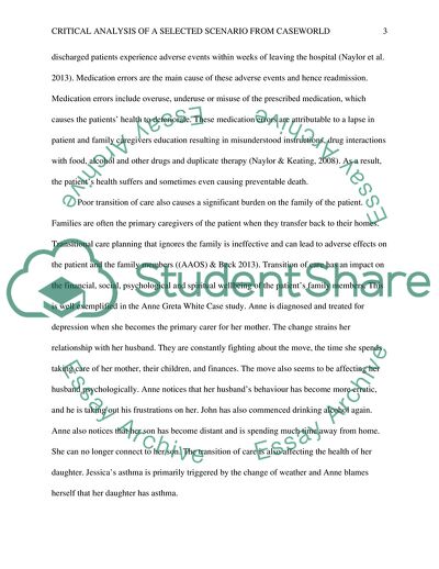 Critical Analysis of a Selected Scenario from Caseworld