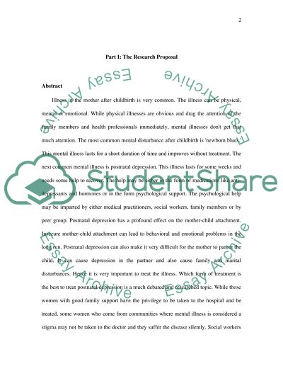 The Effects of Post-Natal Depression on Mother/Child Attachment