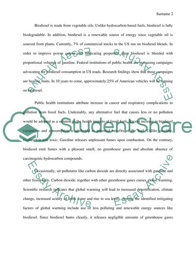 Preliminary Outline and Draft