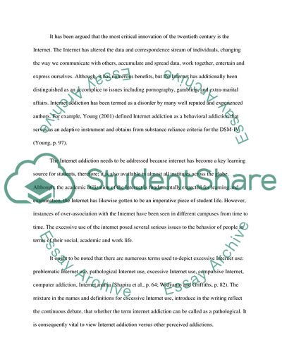 Meanings of Addiction and Internet Dependence