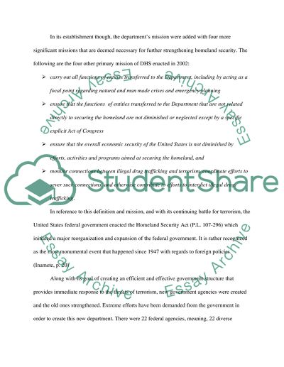 Department of Homeland Security Act of 2002