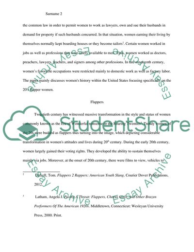 The Flappers and the Feminists: A Study of Womens Emancipation in the 1920s