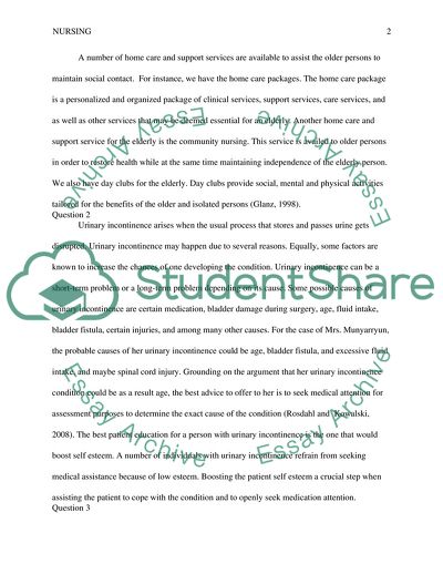 Elderly Nursing Care