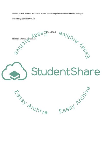 Thomas Hobbes Leviathan
