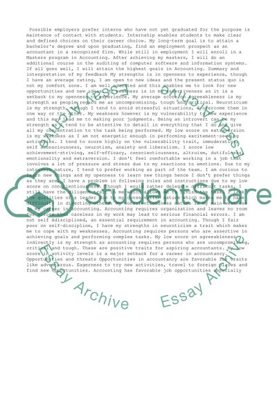 Career plans/ feedback/analyzing opportunity and threats