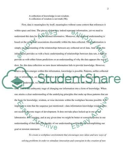 Knowledge Management and information