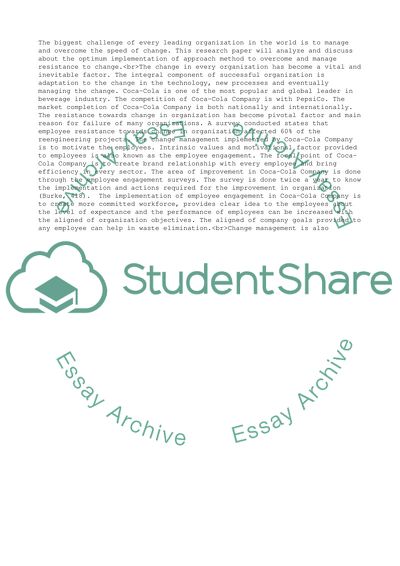 Organizational Change Management and Adaptation to the Change