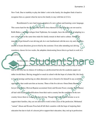 Immigration In The Film Taxi Dreams