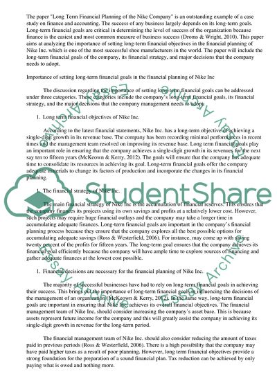 Introduction to Long Term Financial Planning