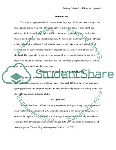 Primary School-Aged Boys