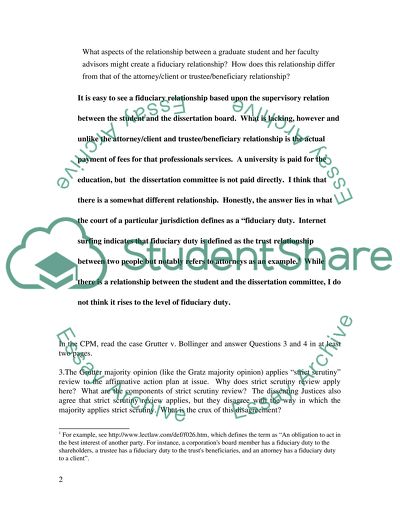 The role of a dissertation committee