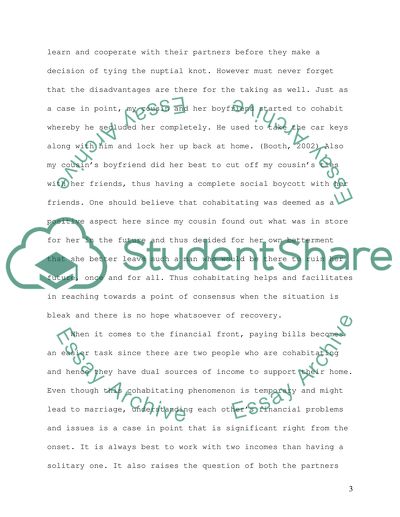 Pros and Cons of Cohabitation