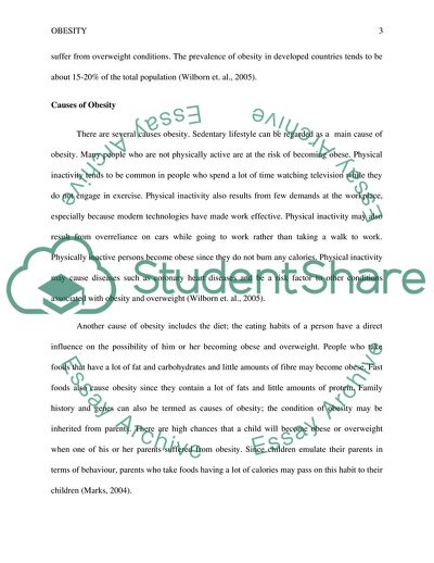 The Issue of Obesity and Factors That Relate to It