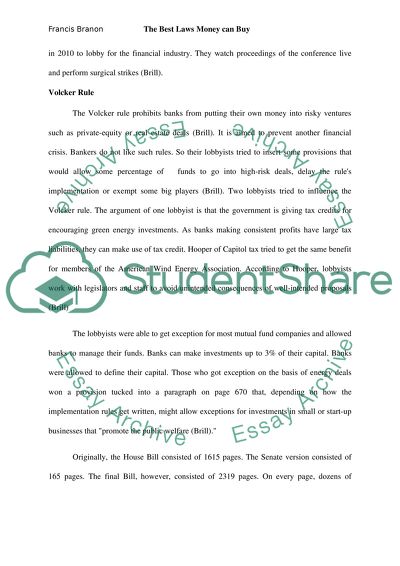 The new york times, The Bes tLaws Money Can Buy July 12, 2010