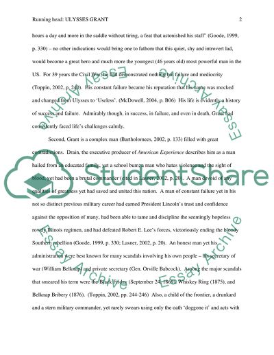 Ulysses Grant, Elements of an Effective Leader