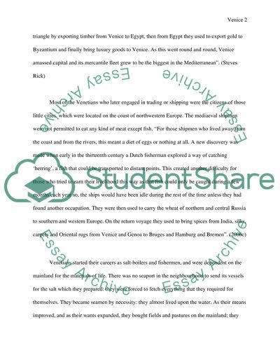 The Rise of Venice During the Renaissance