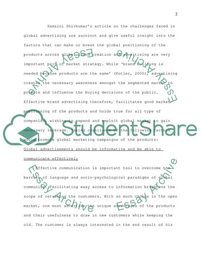 Brand Creation and Advertising