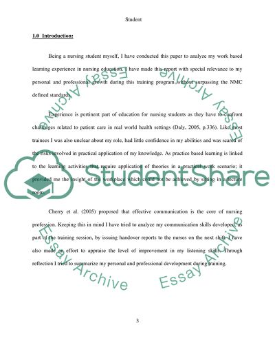 The Value of Nursing Students Work